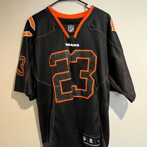 Devin Hester NFL Black and Orange Men's Jersey